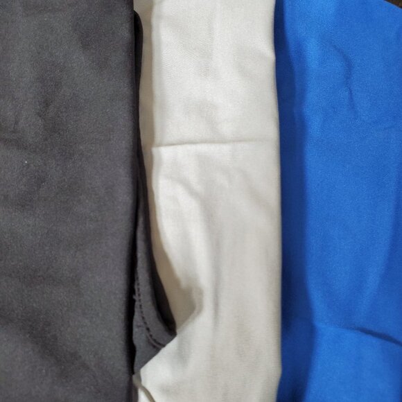 Set of 3 Unisex Black, Gray & Blue Tube Mask Neck GAITER Dust Shield Seamless - Picture 1 of 7